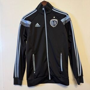 Adidas Sporting KC Soccer Zip Up Jacket